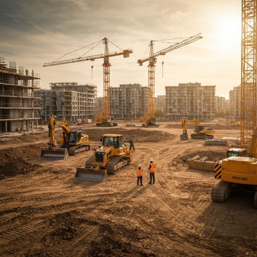 Chantier de construction moderne